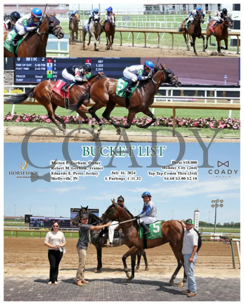 Bucket List - 07-16-24 R02 Ind Indiana Grand