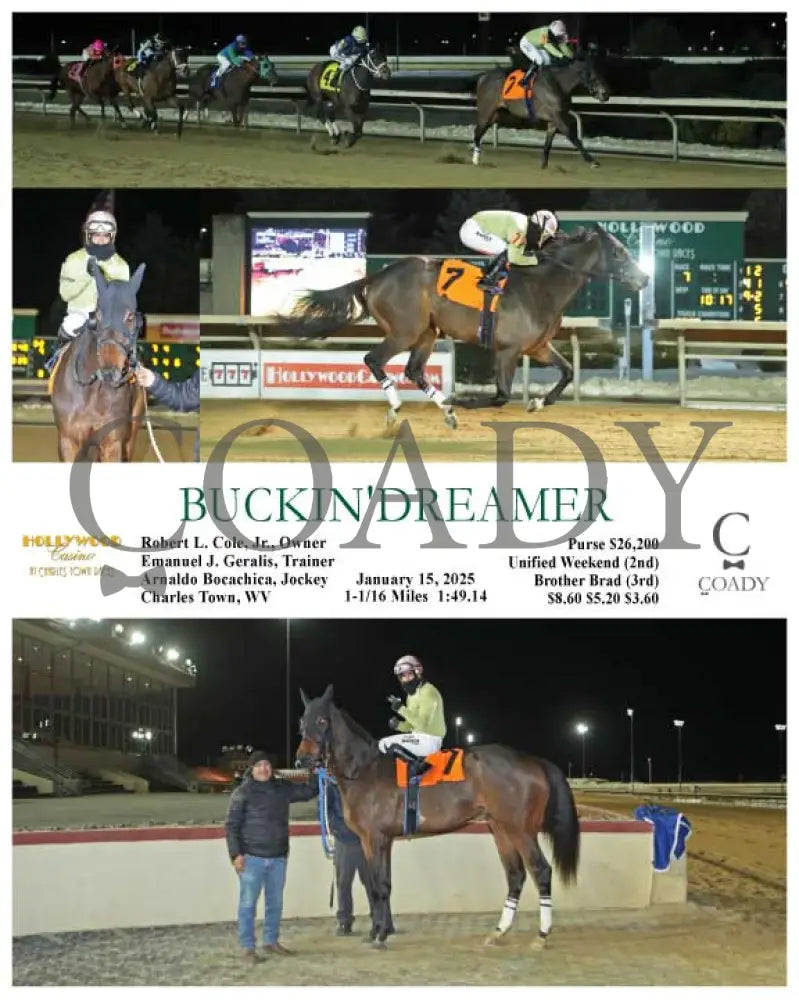 Buckin’dreamer - 01-15-25 R07 Ct Hollywood Casino At Charles Town Races
