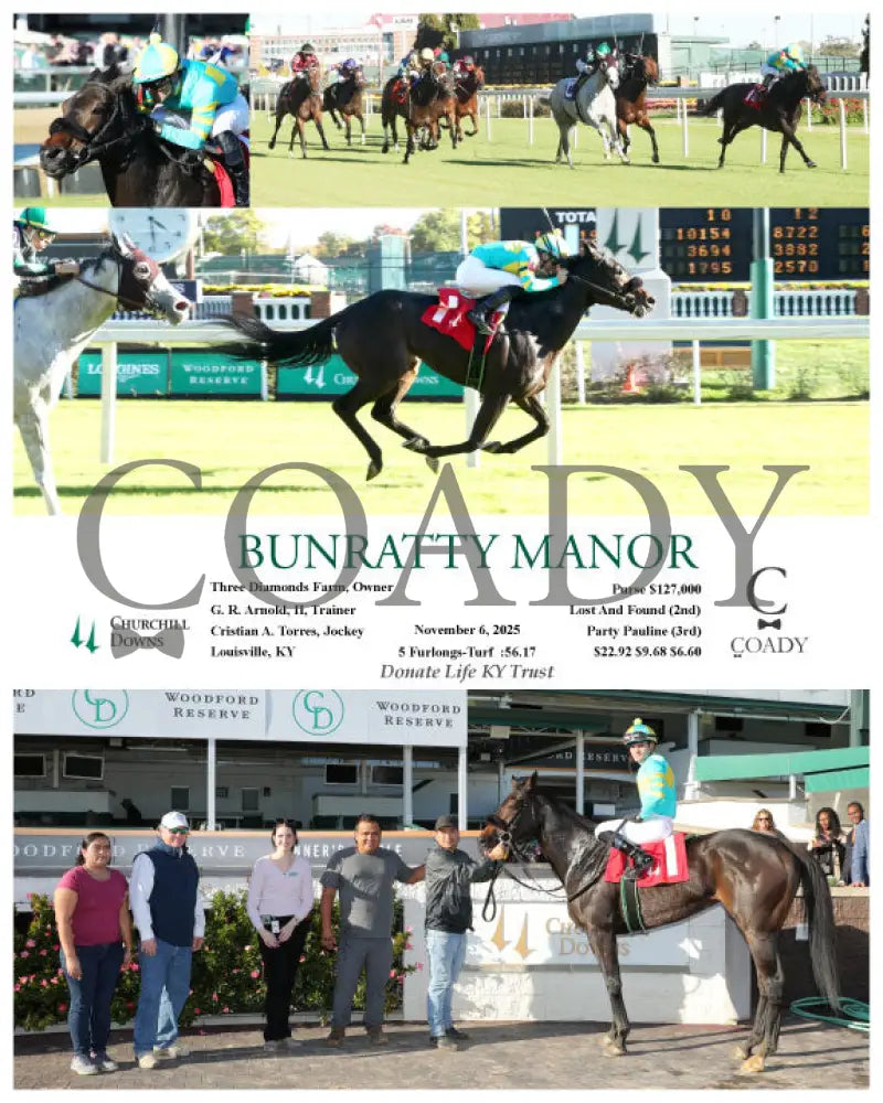BUNRATTY MANOR - 11-06-25 - R06 - CD Churchill Downs