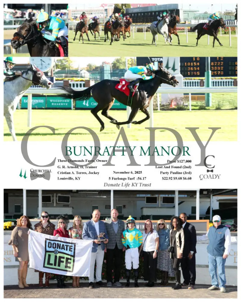 BUNRATTY MANOR - 11-06-25 - R06 - CD - Group Churchill Downs