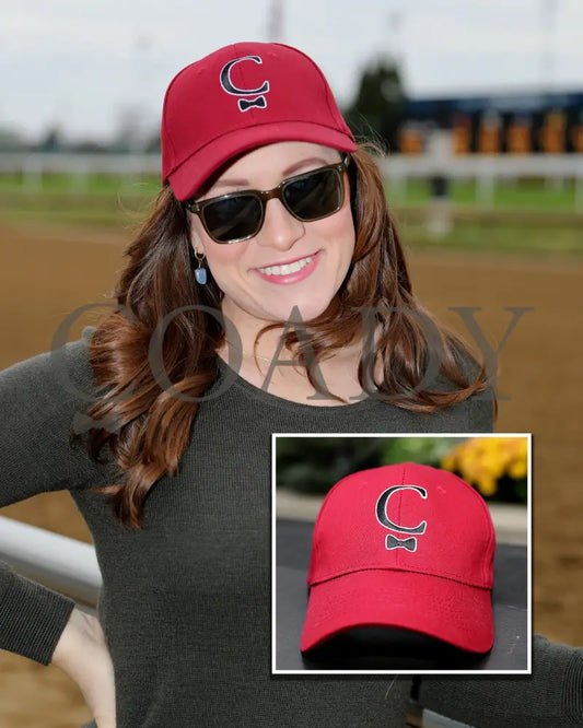 Burgundy Hat - Black Logo 2024