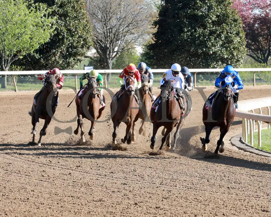 BURNHAM SQUARE - The Blue Grass - 040825 - Race 10 - KEE - Turn 01 Keeneland