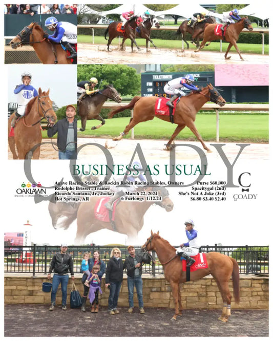 Business As Usual - 032224 Race 06 Op Oaklawn Park