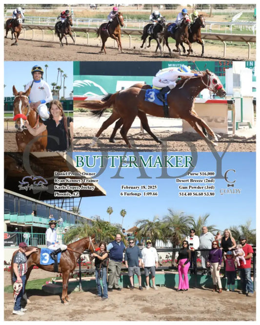 BUTTERMAKER - 02-18-25 - R03 - TUP Turf Paradise