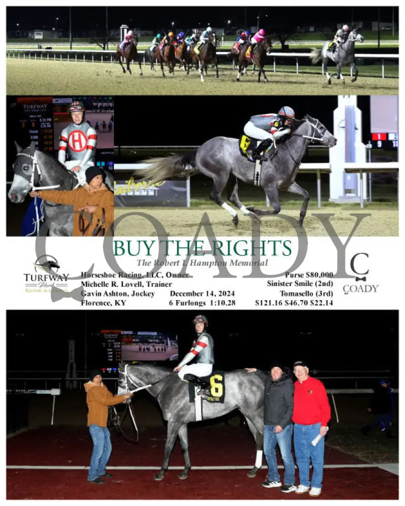 Buy The Rights - The Robert I. Hampton Memorial 12-14-24 R02 Tp Turfway Park
