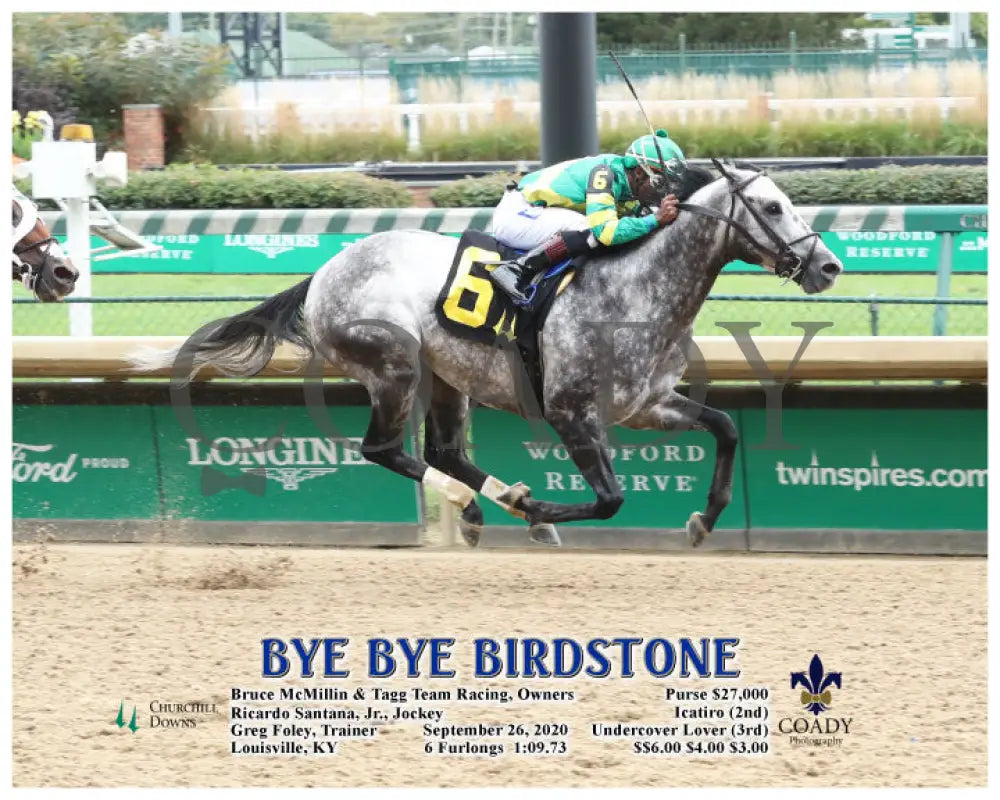 Bye Birdstone - 09-26-20 R03 Cd Action Churchill Downs