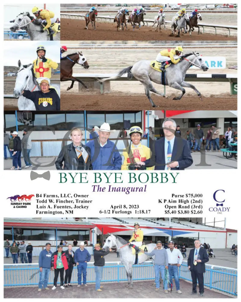 Bye Bobby - The Inaugural 04-08-23 R09 Srp Sunray Park