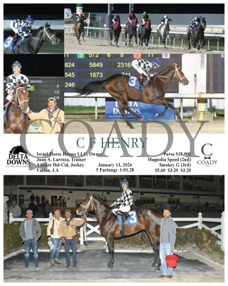 C F Henry - 01-13-24 R03 Ded Delta Downs