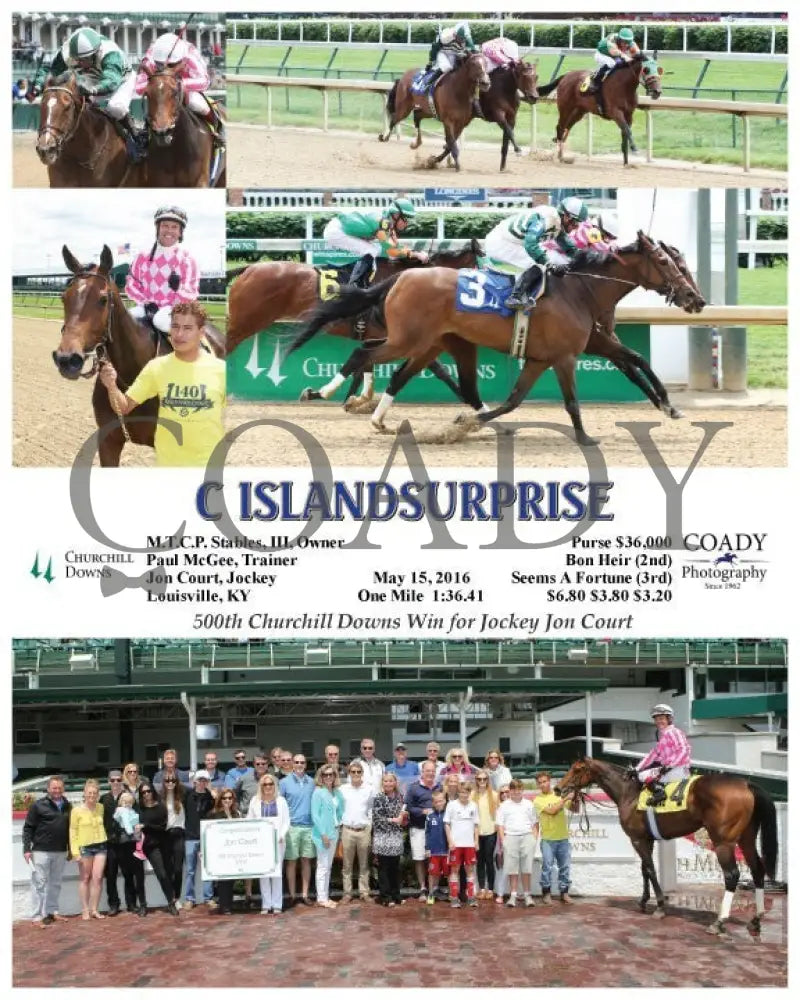 C Islandsurprise - 051516 Race 01 Cd Churchill Downs