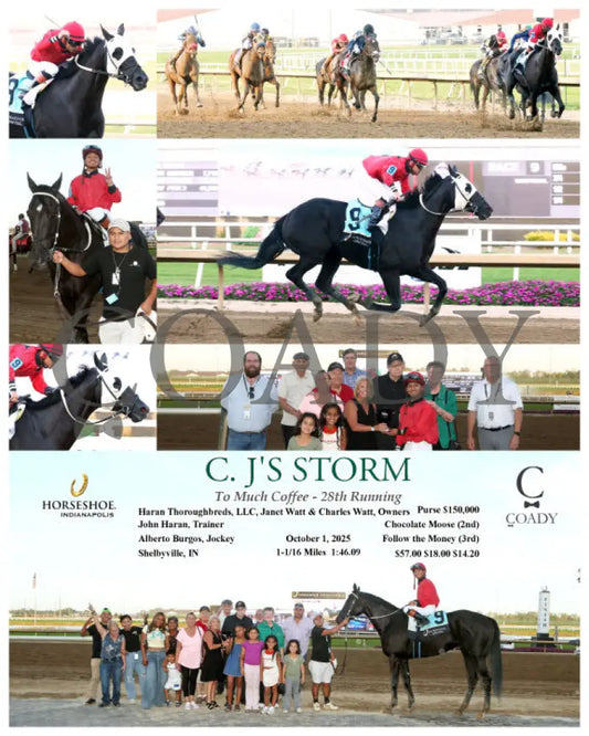 C. J’S STORM - To Much Coffee - 28th Running - 10-01-25 - R09 - IND Indiana Grand