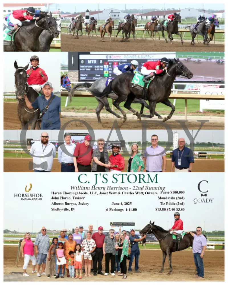 C. J’S STORM - William Henry Harrison - 22nd Running - 06-04-25 - R08 - IND Indiana Grand