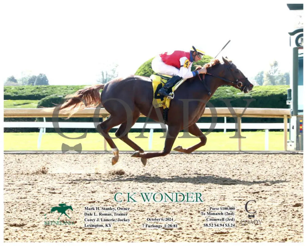 C K Wonder - 10-06-24 R04 Kee Action Keeneland