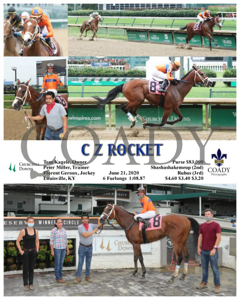 C Z Rocket - 06-21-20 R08 Cd Churchill Downs