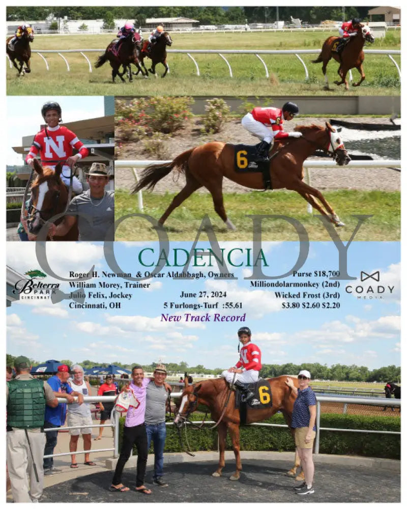 Cadencia - New Track Record 06-27-24 R08 Btp Belterra Park