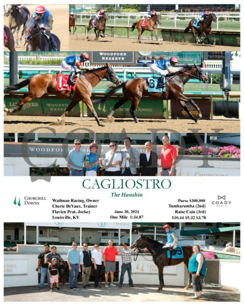 Cagliostro - The Hanshin 06-30-24 R10 Cd Churchill Downs