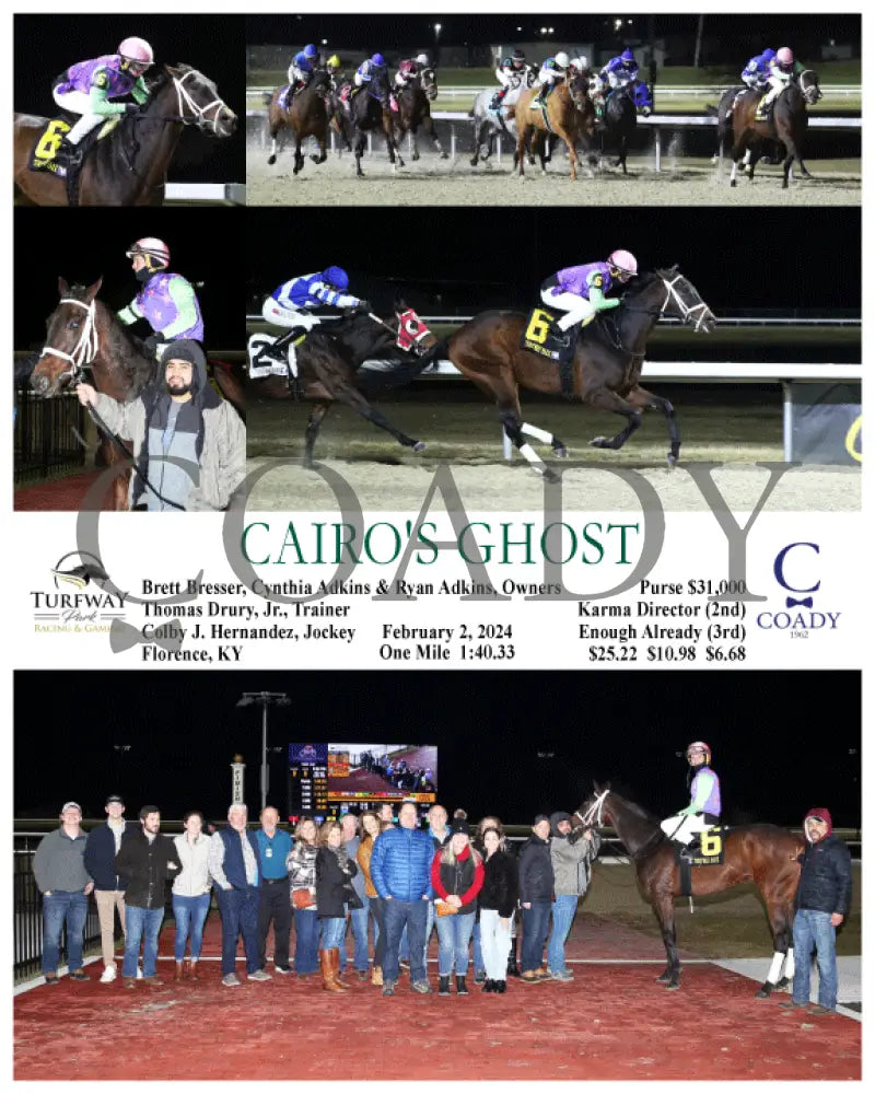 Cairo’s Ghost - 02-02-24 R09 Tp Turfway Park