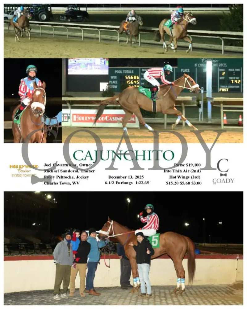 CAJUNCHITO - 12-13-25 - R02 - CT Hollywood Casino at Charles Town Races