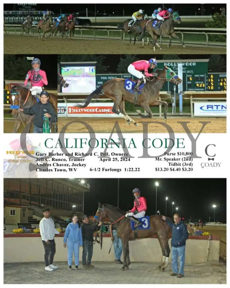 California Code - 04-25-24 R05 Ct Hollywood Casino At Charles Town Races