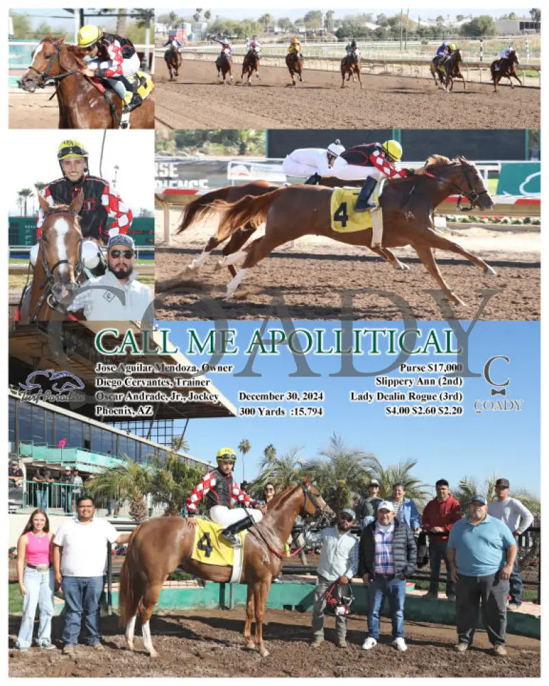 Call Me Apollitical - 12-30-24 R01 Tup Turf Paradise
