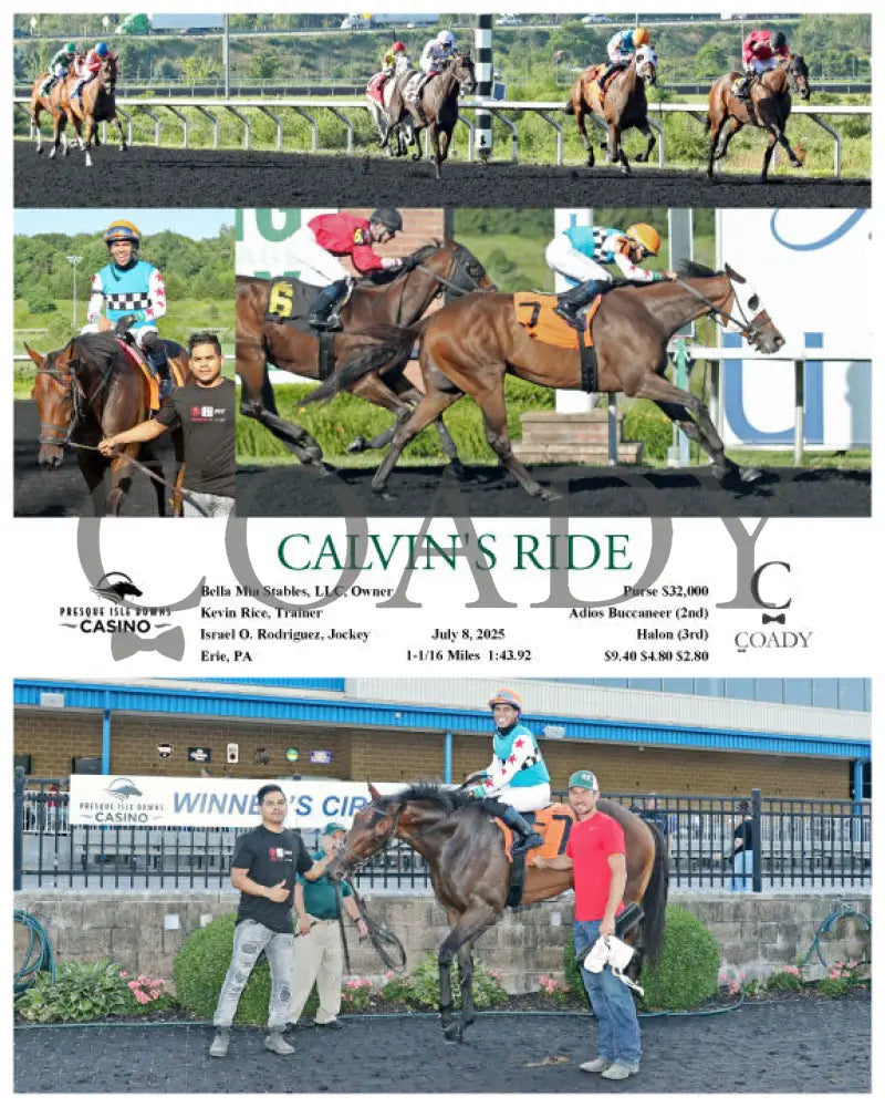 CALVIN’S RIDE - 07-08-25 - R07 - PID Presque Isle Downs