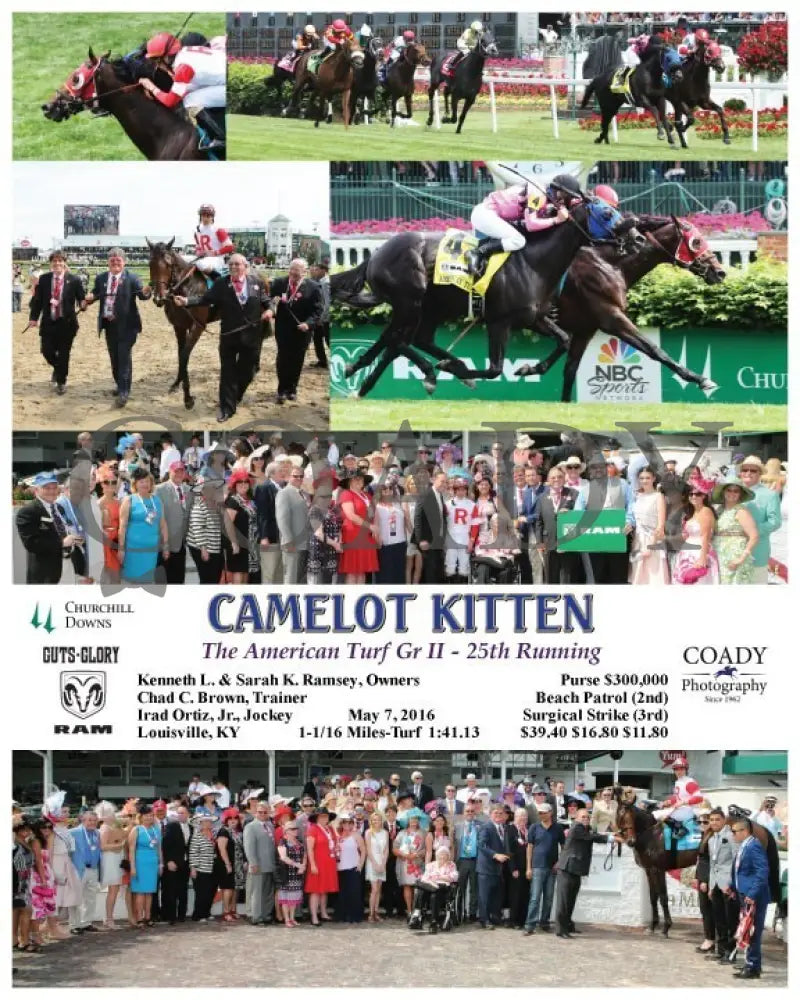 Camelot Kitten - 050716 Race 09 Cd Churchill Downs