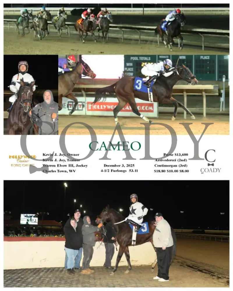 CAMEO - 12-03-25 - R05 - CT Hollywood Casino at Charles Town Races
