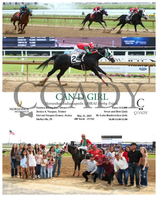 CAN D GIRL - Horseshoe Indianapolis QHRAI Derby Trials - 05-31-25 - R02 - IND Indiana Grand