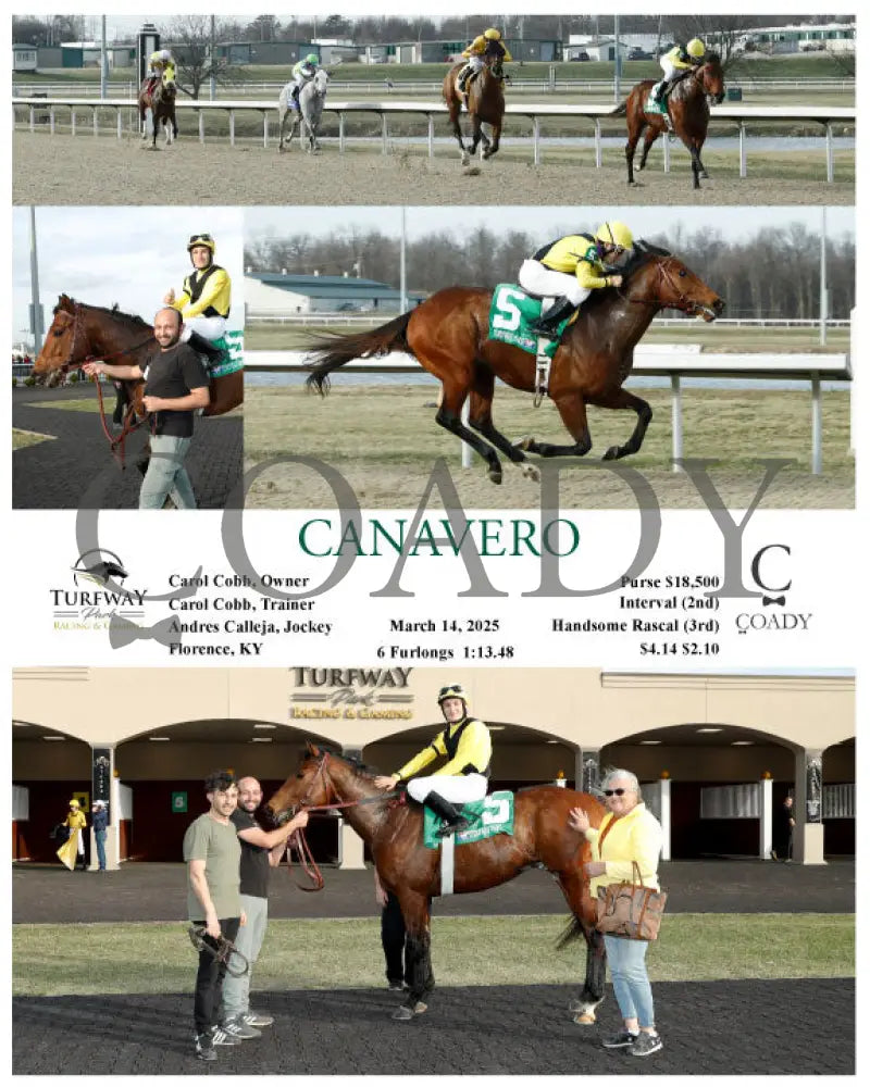 CANAVERO - 03-14-25 - R01 - TP Turfway Park