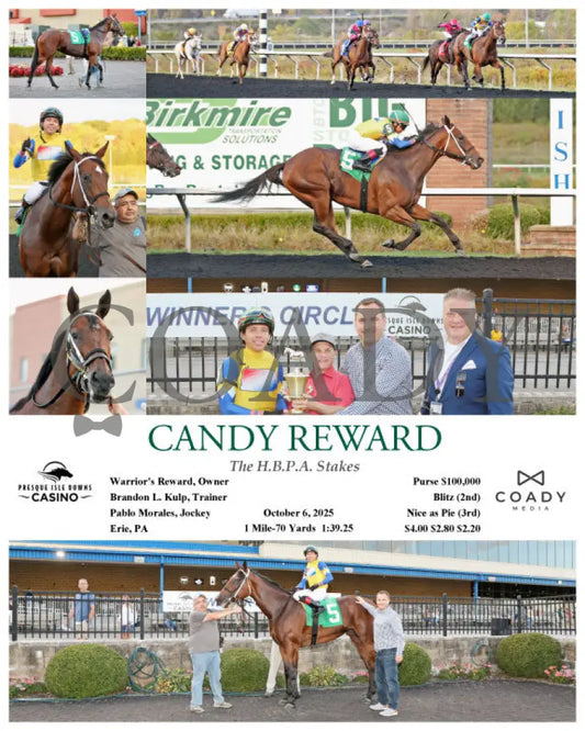 CANDY REWARD - The H.B.P.A. Stakes - 10-06-25 - R07 - PID - Coady Media - Kurtis Coady Photography