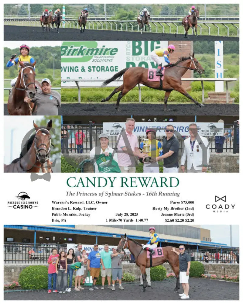 CANDY REWARD - The Princess of Sylmar Stakes - 16th Running - 07-28-25 - R06 - PID Presque Isle Downs