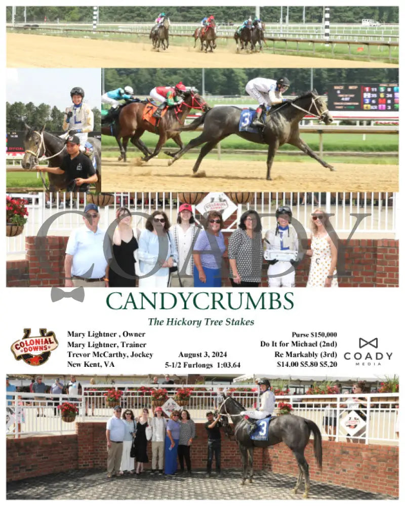 Candycrumbs - The Hickory Tree Stakes 08-03-24 R06 Cnl Colonial Downs