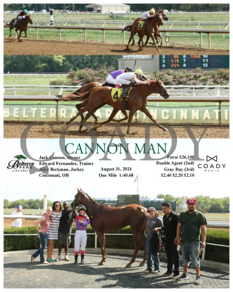 Cannon Man - 08-31-24 R07 Btp Belterra Park
