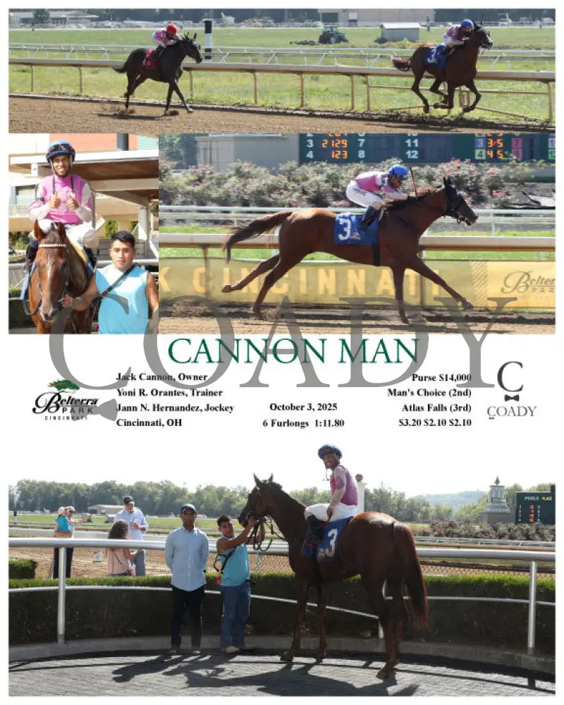 CANNON MAN - 100325 - Race 01 - BTP Presque Isle Downs