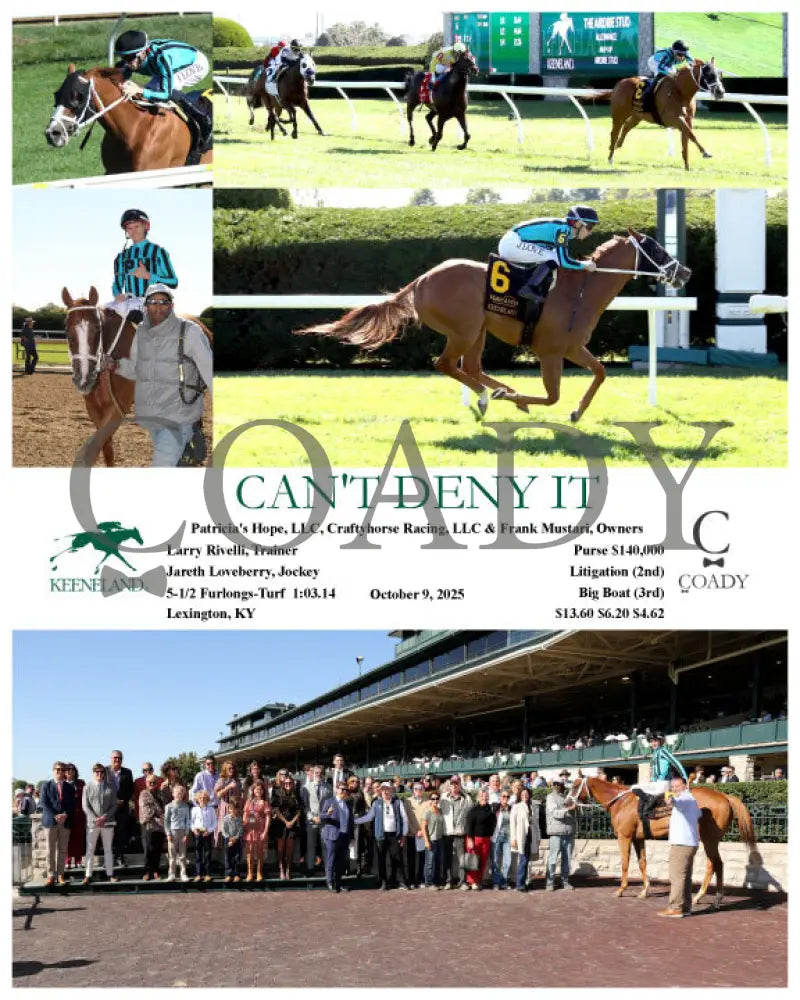 CAN’T DENY IT - 10-09-25 - R06 - KEE Keeneland