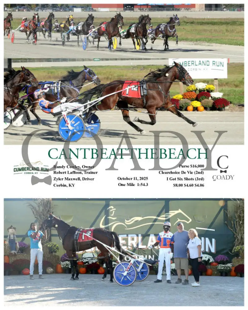 CANTBEATTHEBEACH - 10-11-25 - R12 - CMR Presque Isle Downs