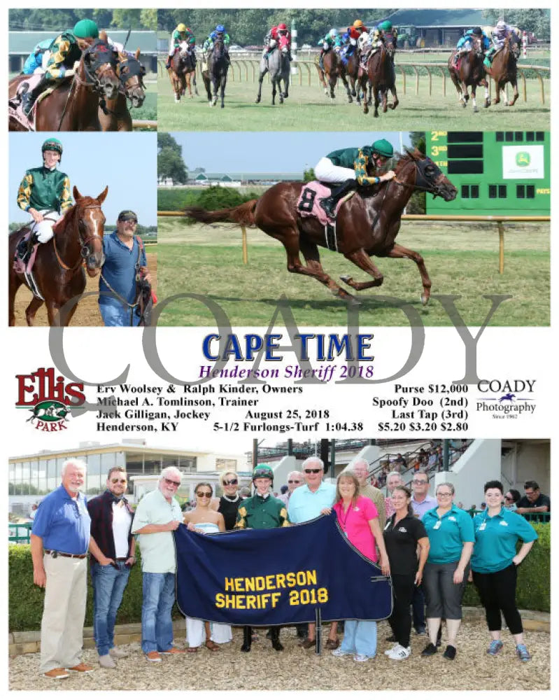 Cape Time - 082518 Race 06 Elp Group Ellis Park