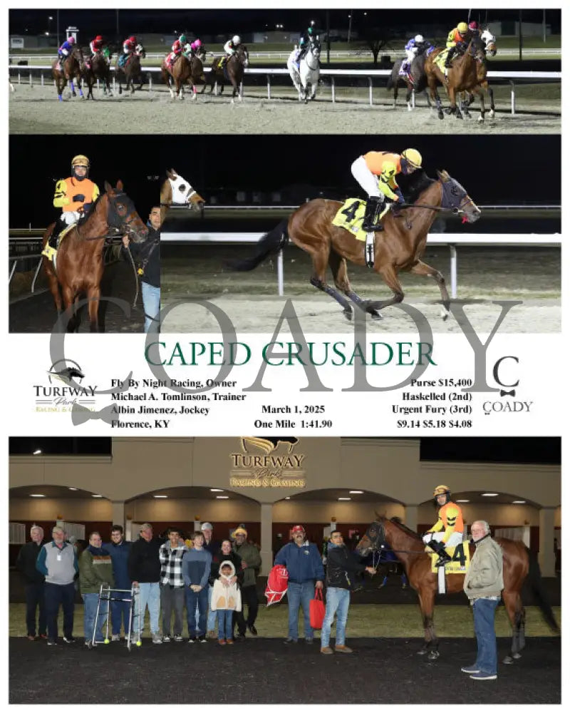 CAPED CRUSADER - 03-01-25 - R03 - TP Turfway Park