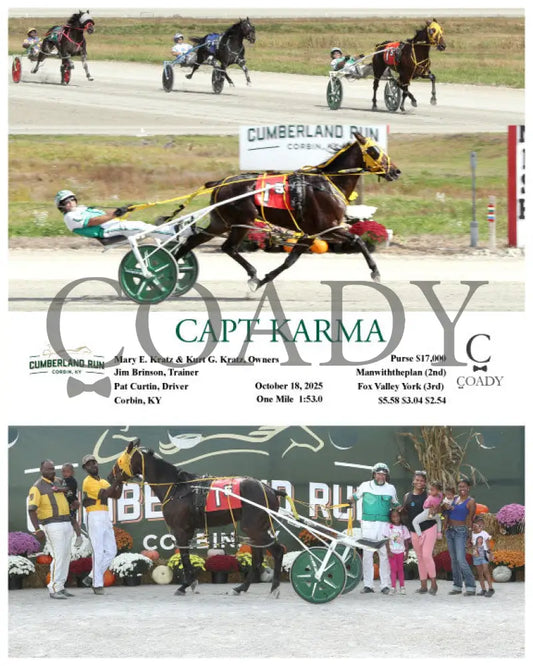 CAPT KARMA - 101825 - Race 05 - CMR Presque Isle Downs