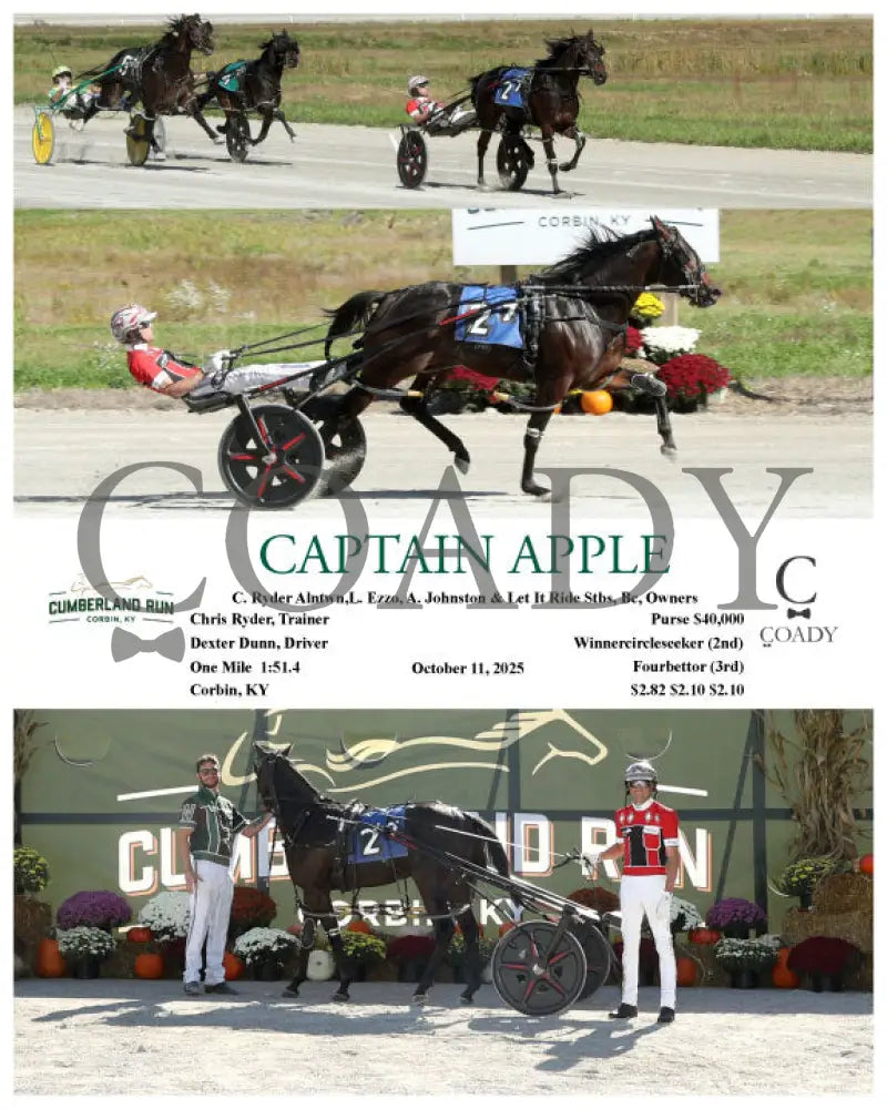 CAPTAIN APPLE - 101125 - Race 07 - CMR Presque Isle Downs
