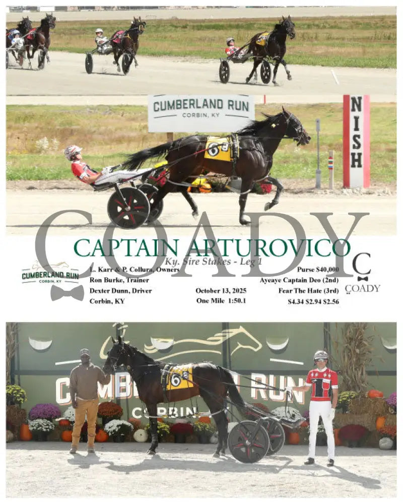 CAPTAIN ARTUROVICO - 101325 - Race 03 - CMR Presque Isle Downs