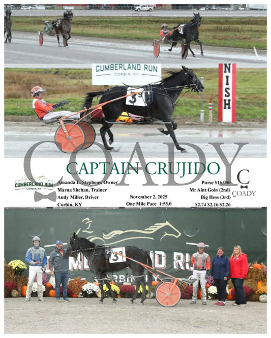 CAPTAIN CRUJIDO - 11-02-25 - R09 - CMR Presque Isle Downs