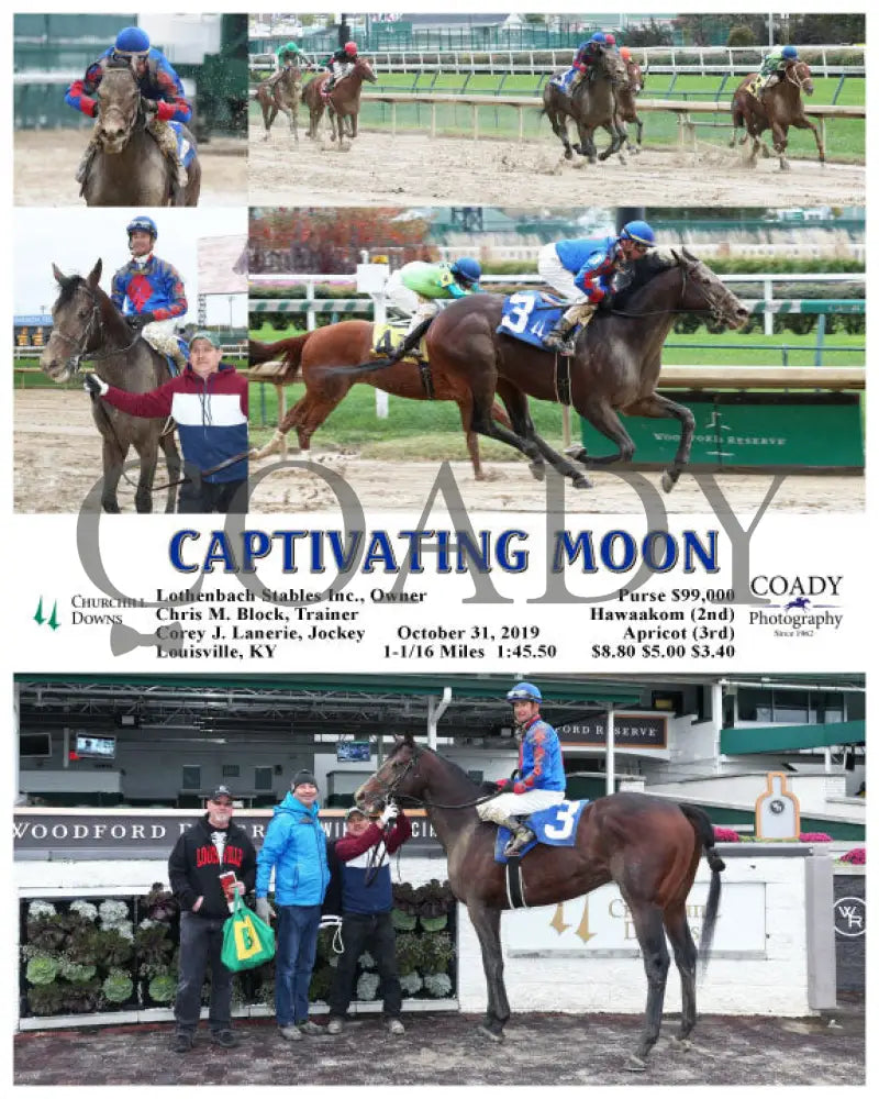 Captivating Moon - 10-31-19 R08 Cd Churchill Downs