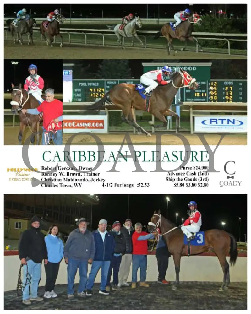 Caribbean Pleasure - 11-21-24 R07 Ct Hollywood Casino At Charles Town Races