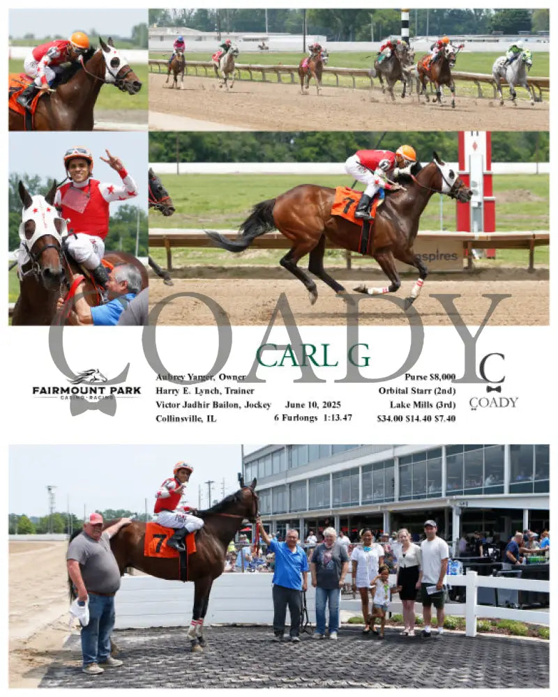 CARL G - 06-10-25 - R02 - FP Fanduel Sportsbook Horse Racing