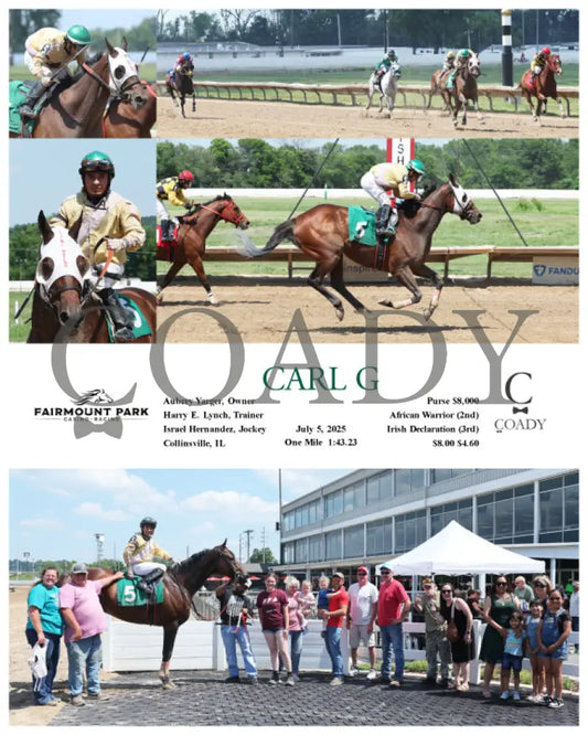 CARL G - 07-05-25 - R04 - FP Fanduel Sportsbook Horse Racing