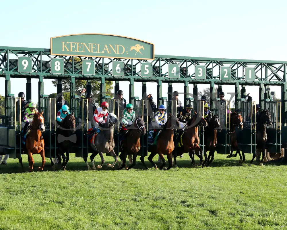 Carl Spackler - 100524 Race 10 Kee The Coolmore Turf Mile G1 Start 01 Keeneland