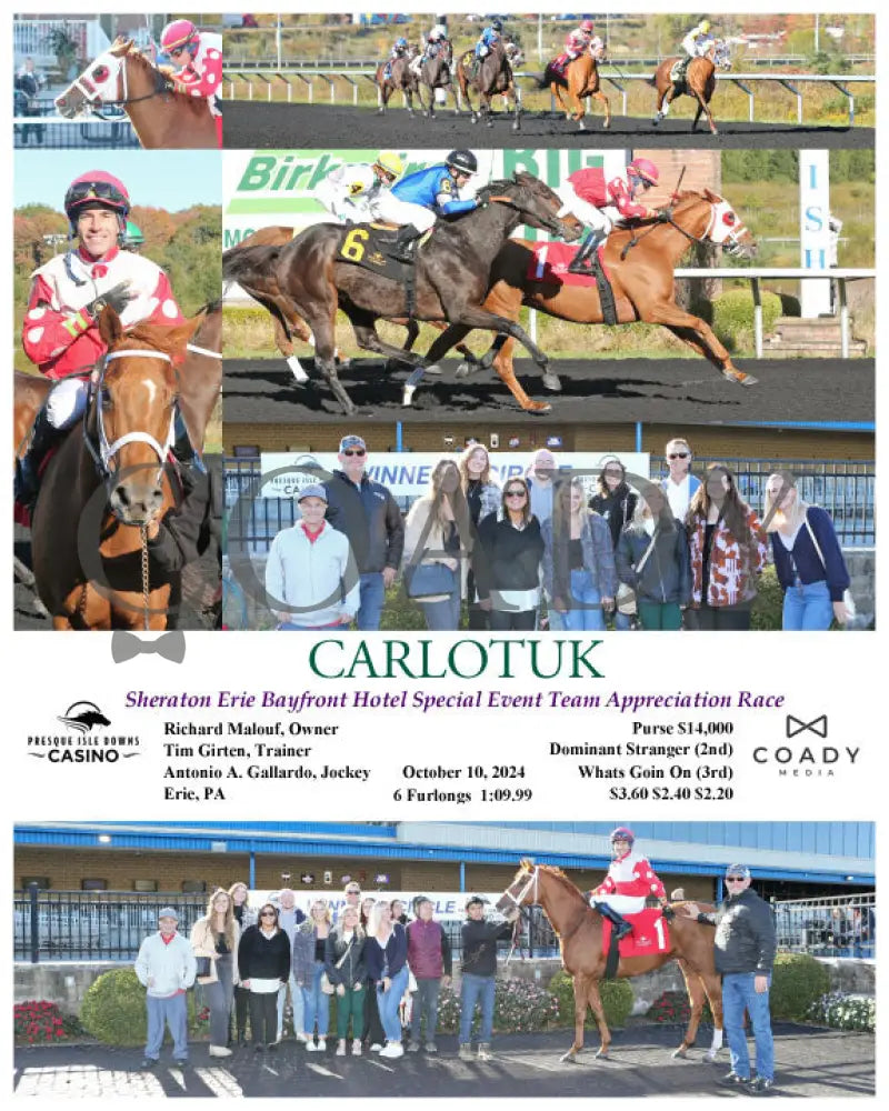 Carlotuk - Sheraton Erie Bayfront Hotel Special Event Team Appreciation Race 10-10-24 R04 Pid