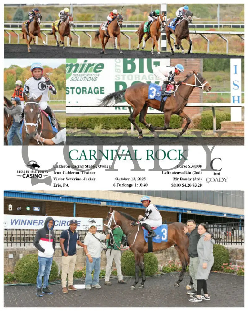 CARNIVAL ROCK - 10-13-25 - R06 - PID Presque Isle Downs