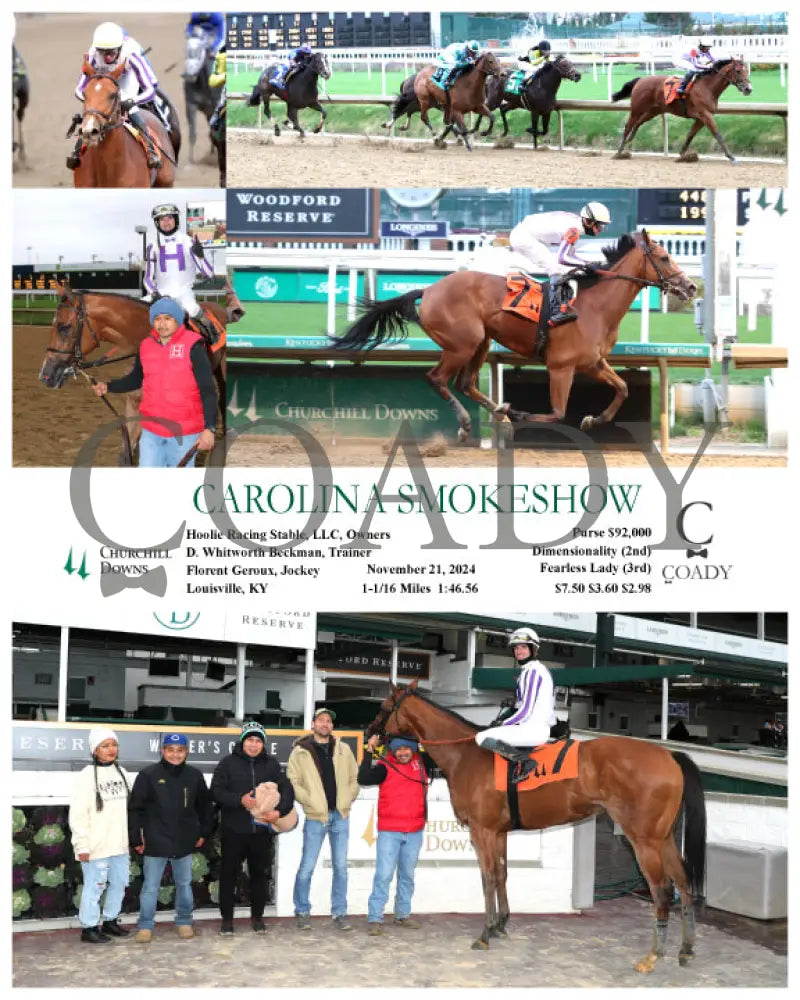 Carolina Smokeshow - 11-21-24 R07 Cd Churchill Downs