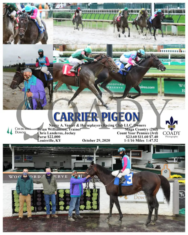 Carrier Pigeon - 10-29-20 R03 Cd Churchill Downs